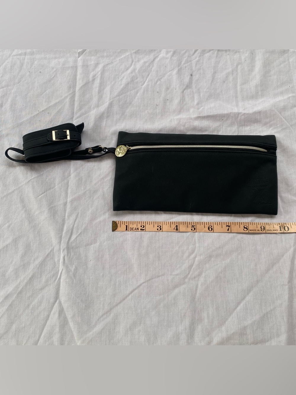 Jean Paul Gaultier Classique X Collection Black Wristlet Clutch Y2K Minimalist